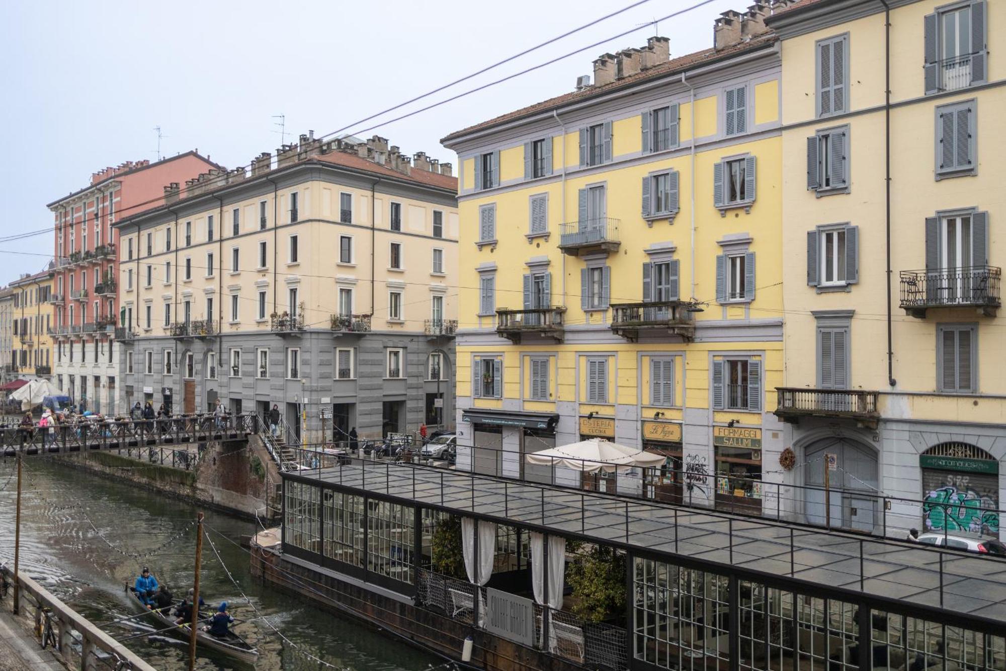 Navigli Dimora Storica Con Vista Sul Canale Milano Exteriör bild